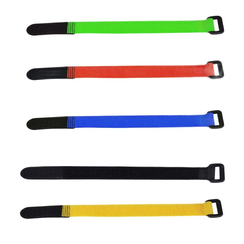 Drone Remote Controller Lanyard - バッテリー付きナイロンストラップ,20x300mm,クリエイティブステッカー,再利用可能なケーブルタイ,ヘリコプターrcクワッドコプター用,10個