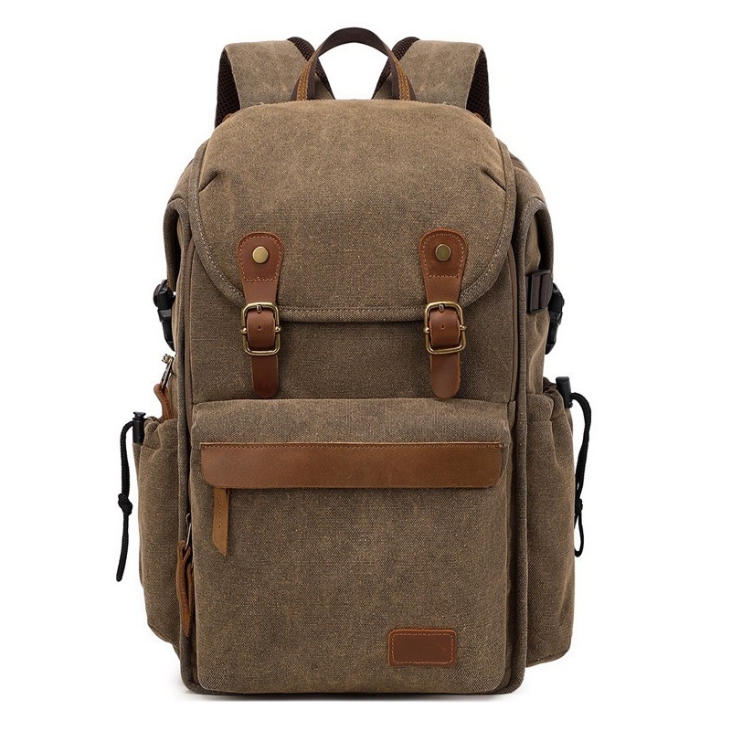 Drone Backpack - レトロなバックパック写真撮影用バッグ、マイクロカメラ、ドローン、デジタル一眼レフカメラ用の汎用バッグ、デュアルショルダーのアウトドアバッグに適しています。