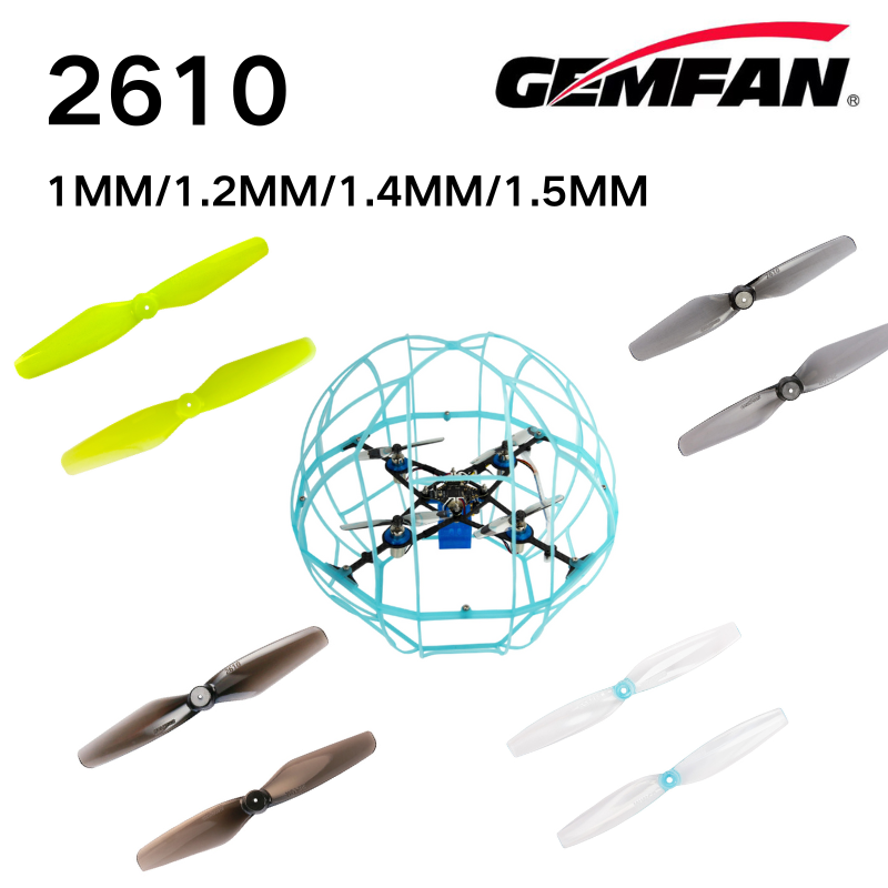 2610 Props Gemfan 2.6インチ 2ブレード - Drone Battery Adapter のレビューと価格