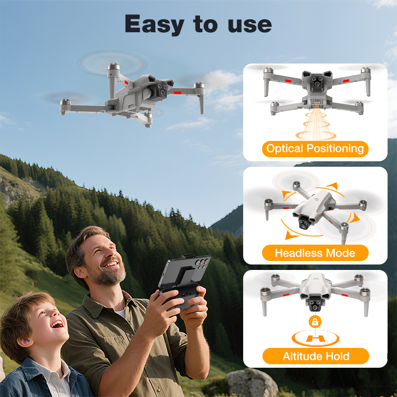 新型ホットL017プロドローン ブラシレス 3Dロール 36 - Drone Battery Adapter のレビューと価格